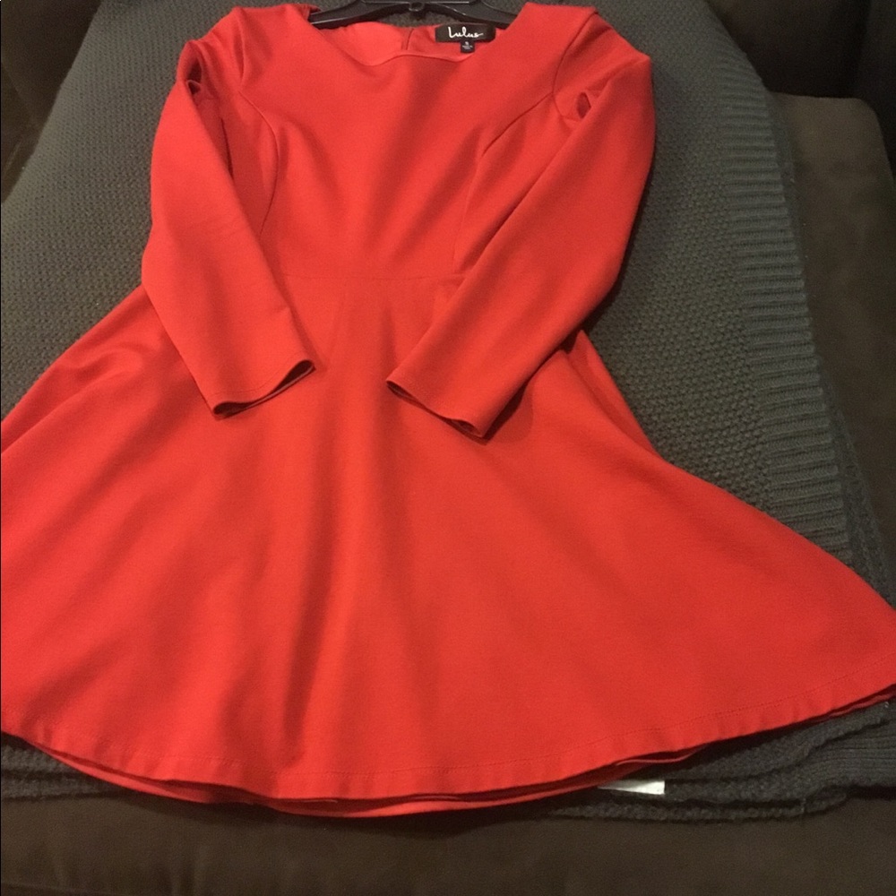 Lulus red skater dress s